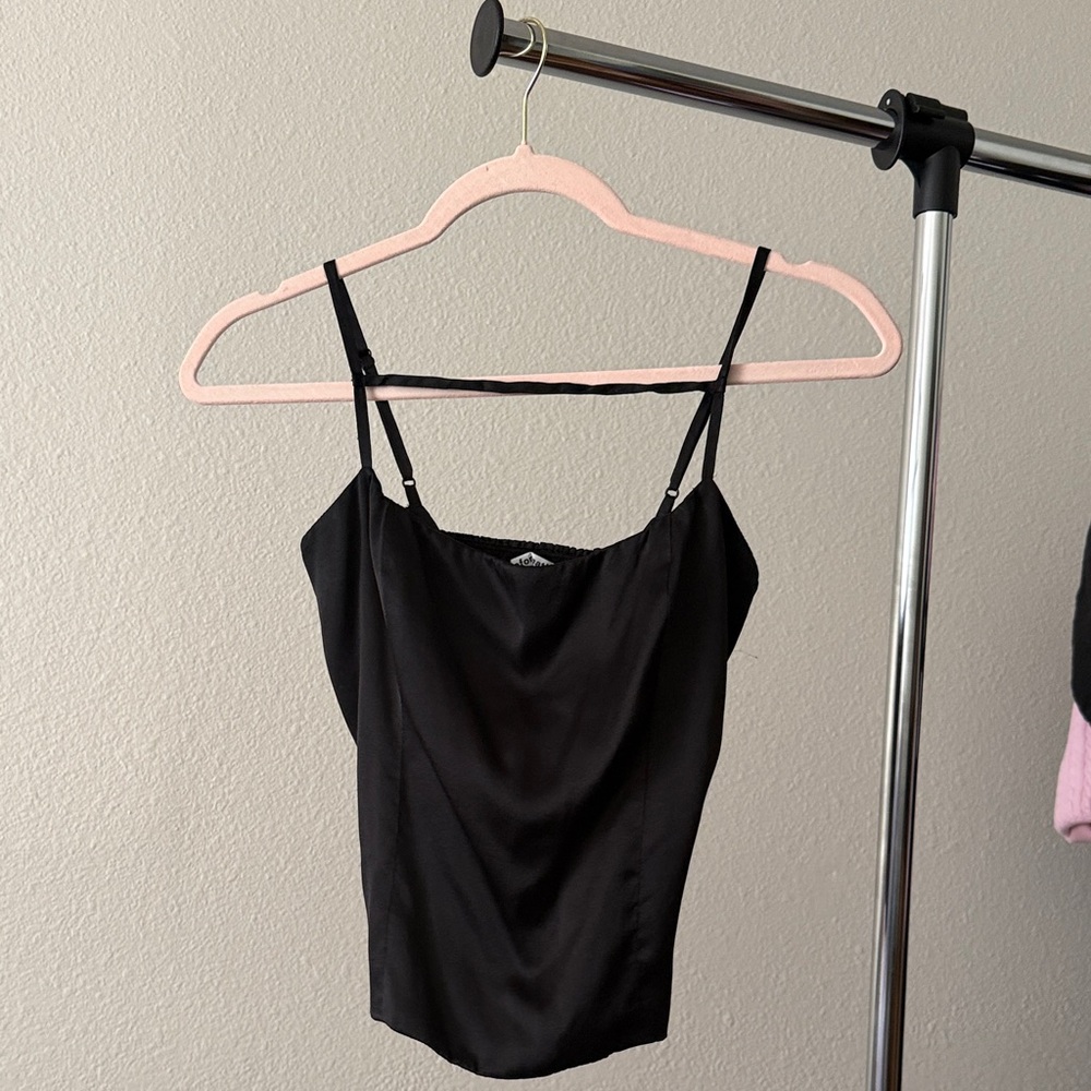 Reformation Camisole Tank Top Silk Black Sleeveless Size 4